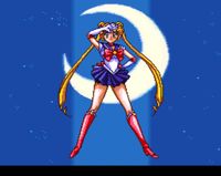 une photo d'Ã©cran de Sailor Moon sur Nintendo Super Nes